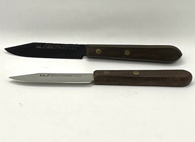 2 VTG Geneva Forge Stainless Pairing Knives 3  New Open Box