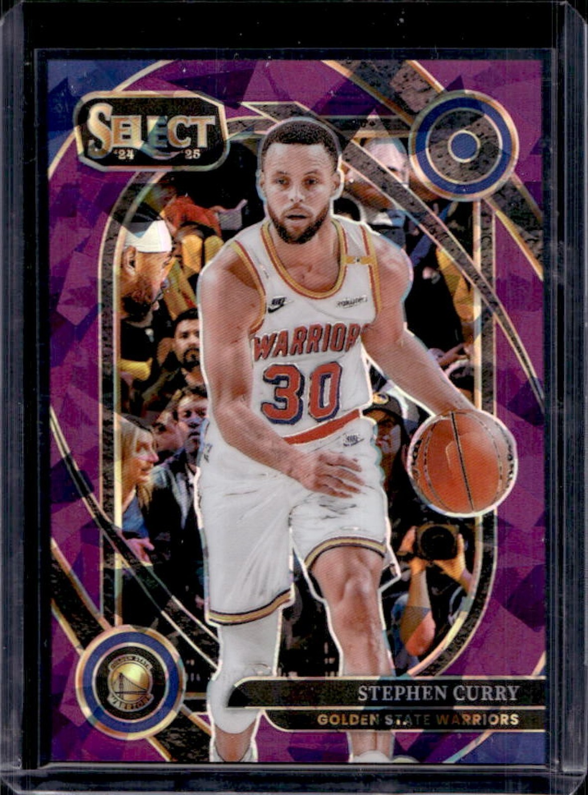 2024-25 Select Stephen Curry Courtside Purple Cracked Ice Prizm #17/99 Warriors