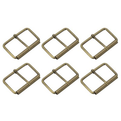 Roller buckles, 6pcs 50x30mm, 4mm thickness metal adjustable belt pin buckle