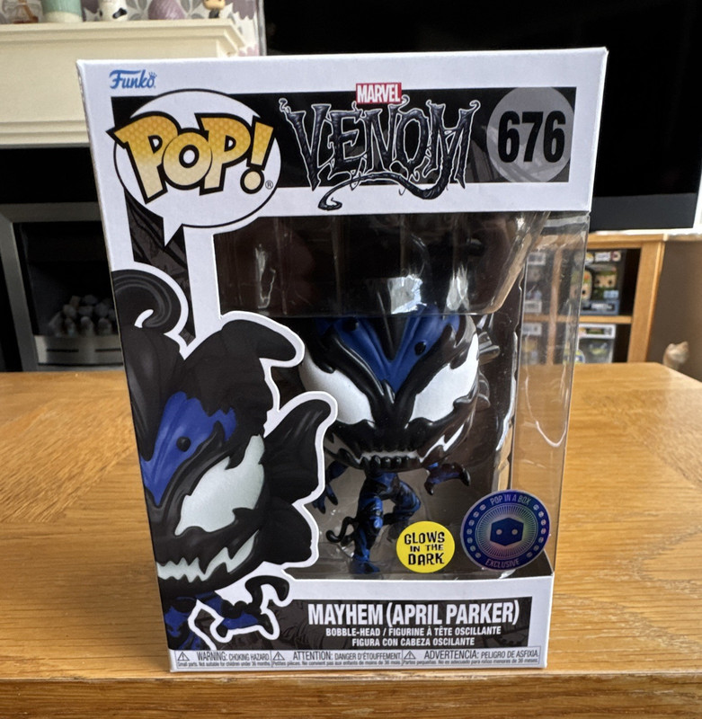 Funko Pop! Marvel Venom #676 Mayhem (April Parker) Glow in dark PIAB Exclusive