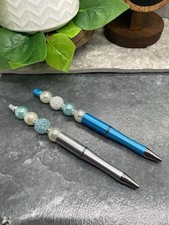 2 PC Handmade Bubblegum Bead Black Ink Pen Set Easter Mom New Free Ship B5633