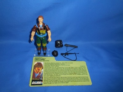 1989 GI JOE MARAUDERS FOOTLOOSE LOT 100% COMPLETE NRMINT FILE 2 DOTS FROM MINT