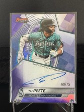 2025 Bowman's Best Purple Refractor Auto /75 Tai Peete #B23-TP Mariners