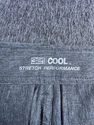 32 Degrees Cool Shorts Men Size 34 Cement Melange Stretch Performance Hybrid New - Picture 7 of 15
