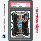 2023 PANINI PRIZM #152 BRANDON MILLER PRIZMS ICE RC ROOKIE PSA 10