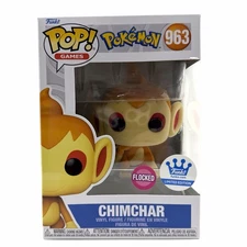 Funko Pop! Pokémon Chimchar Flocked #963 Funko Exclusive w/ Protector