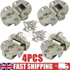 4X Flap Hinges 90 degree Hinge for Drop Down Furniture Cupboard Cabinet Doors