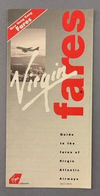 Virgin Atlantic Airline Fahrplan April 1994 Tarifführer Ausgabe 16 mit Flugplänen