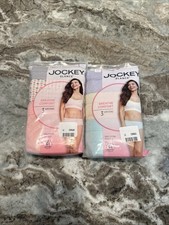 Lot 2 Women's SZ 11/4XL Breathe Jockey 3 Packs 100 Cotton Hipster Panties