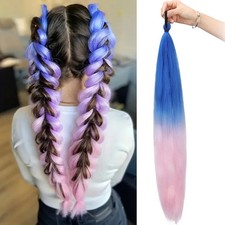 Synthetic Ombre Elastic Band Ponytail Hair Ex...