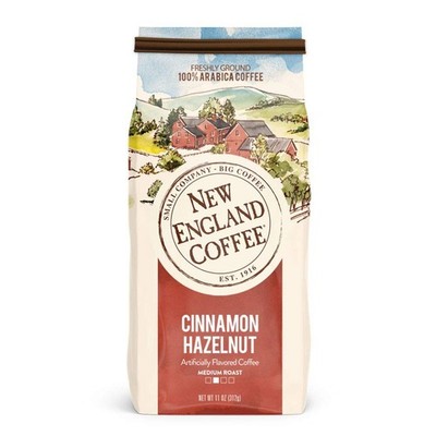 New England Coffee Cinnamon Hazelnut Medium Roast Ground 11 Ounce (Pack of 1)