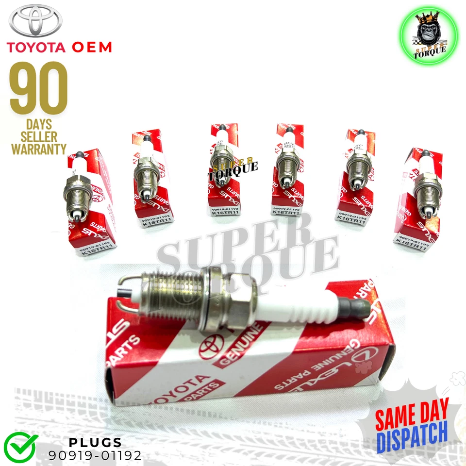 OEM Ignition Coil & Spark Plug & Wire Set of 3 for Toyota TACOMA TUNDRA 3.4L V6 - Image 2 of 4