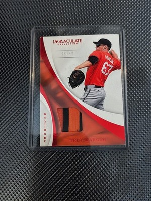 2017 Panini Immaculate Trey Mancini Rookie Materials Patch /49 #S-TM RC Orioles