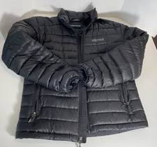 Marmot Down Jacket Quilted Lightweight Puffer Black Size S/P 700 Fill
