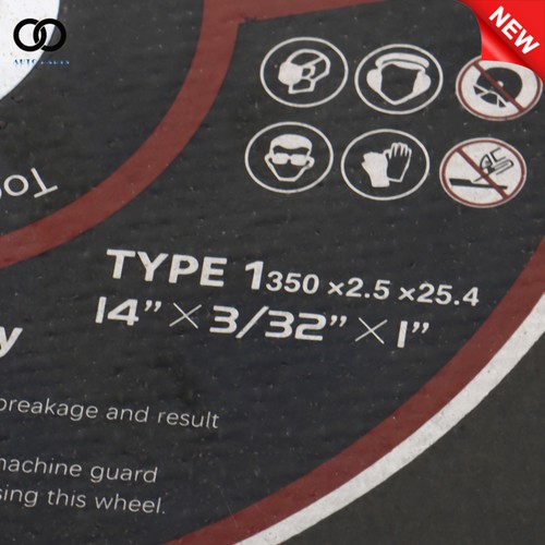 Aluminum Oxide 14" Abrasive Cutting Wheel Type 1 Chop Saw Blade Metal 10 Pack - Afbeelding 8 van 11