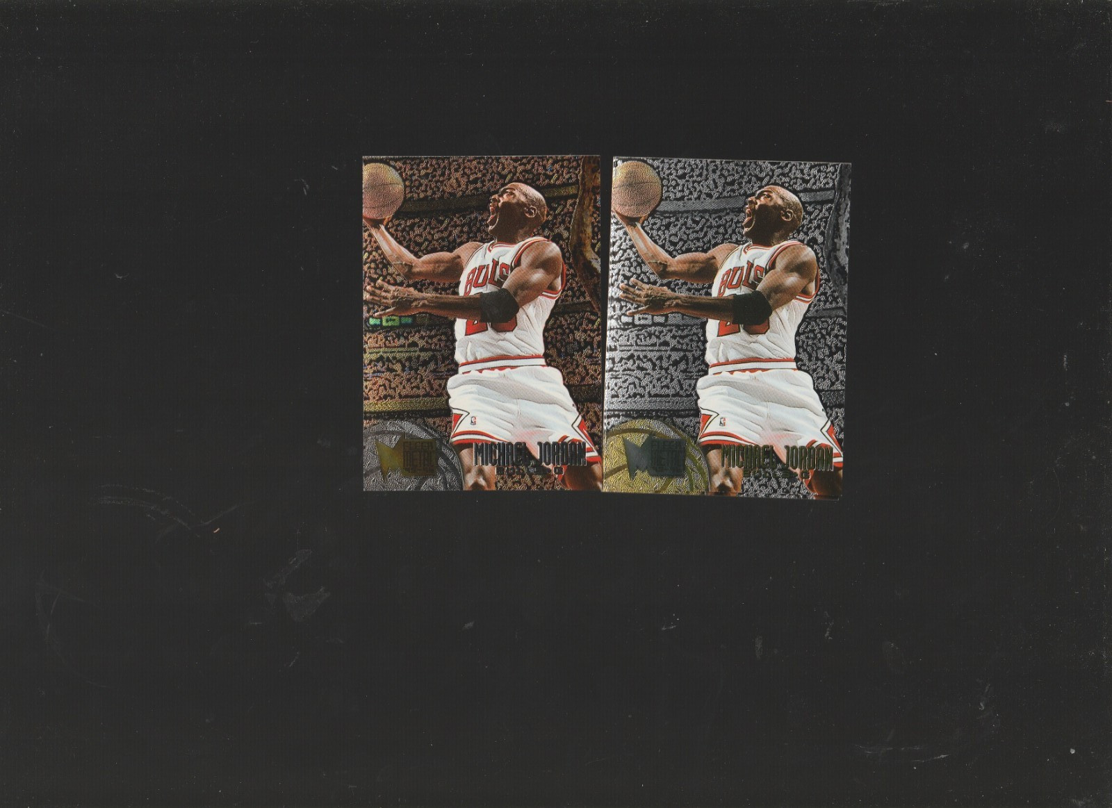 1995-96 Fleer Metal Michael Jordan Silver Spotlight #13 & REG. #13 Chicago Bulls