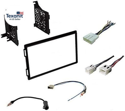 Premium Car Stereo Install Dash Kit, Wire Harness, and Antenna Adapter for Selec