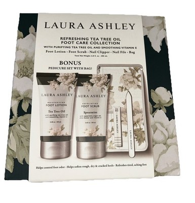 Laura Ashley Erfrischende Teebaumöl Fußpflege, Nagelknipser & Feile 