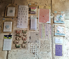 Stick On Jewels Gems Adhesive Stickers Embellishments Scrapbook Crafting Lot
