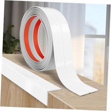 Flexible Wall Corner Protector Moulding Trim Peel and 1.6 In x 10 Ft White