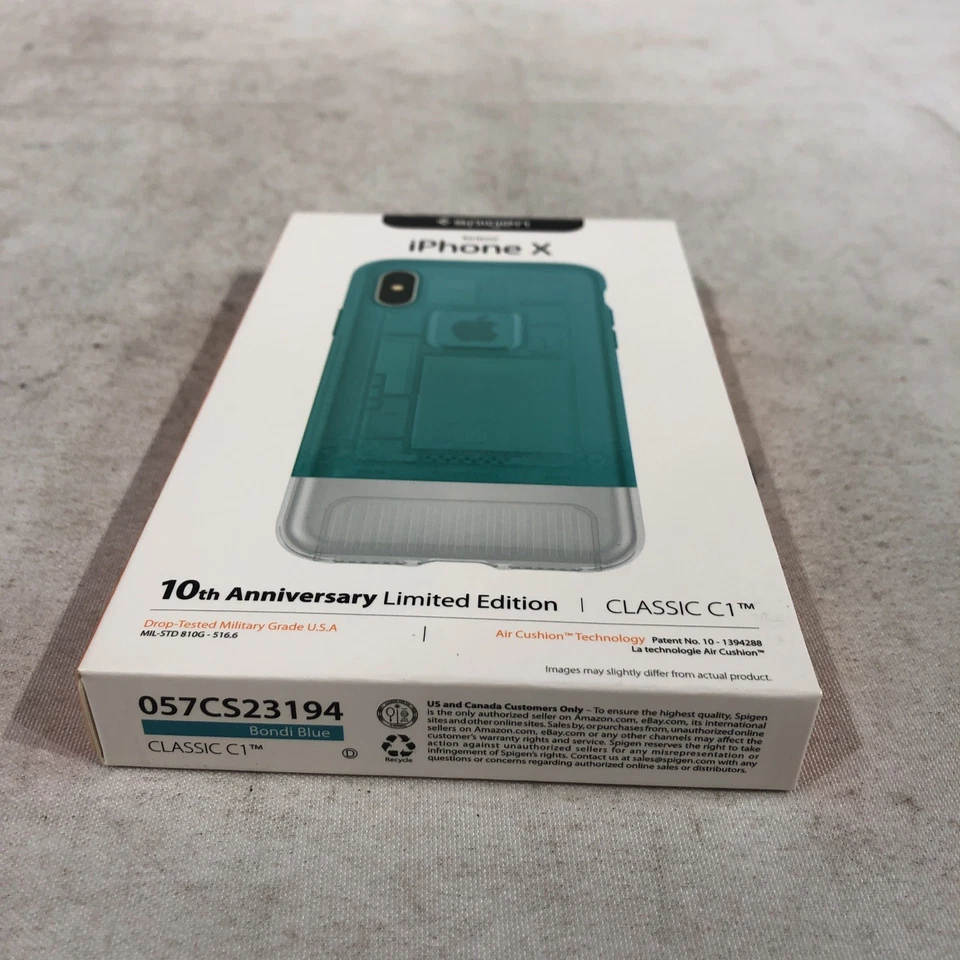 NIB Spigen iPhone X 10th Anniversary Limited Edition C1 Case G3 Blueberry - Image 2 of 4