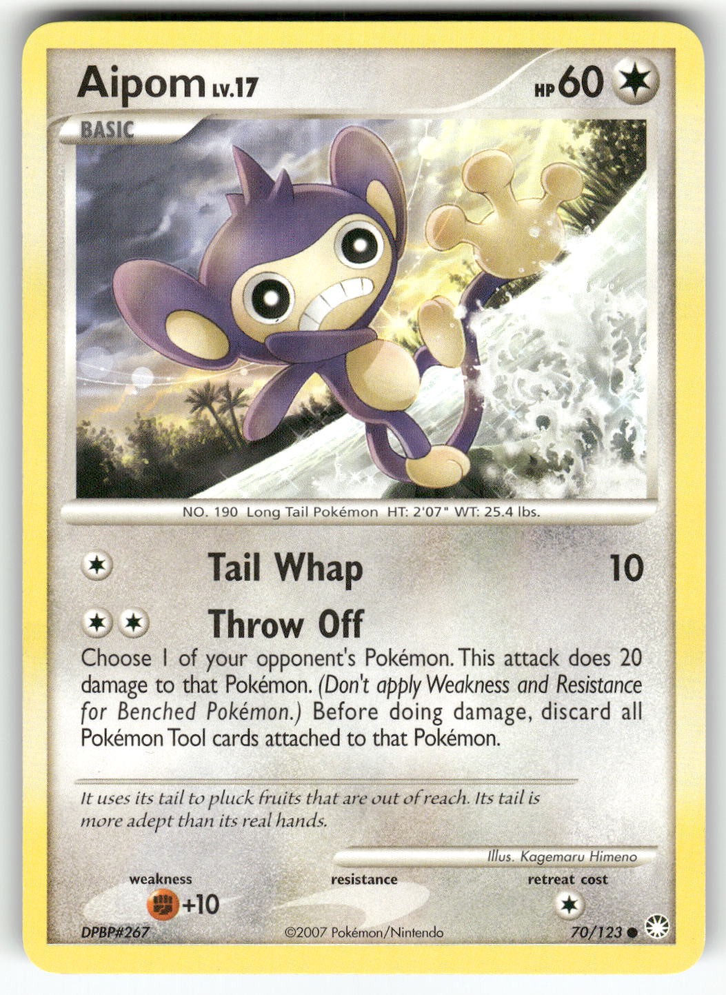 Aipom Mysterious Treasures Common Pokemon Lightly played