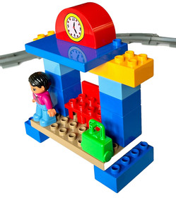 LEGO Duplo 3771 Train Starter Set,Tracks,Train Car, Figures,Station-100%Complete