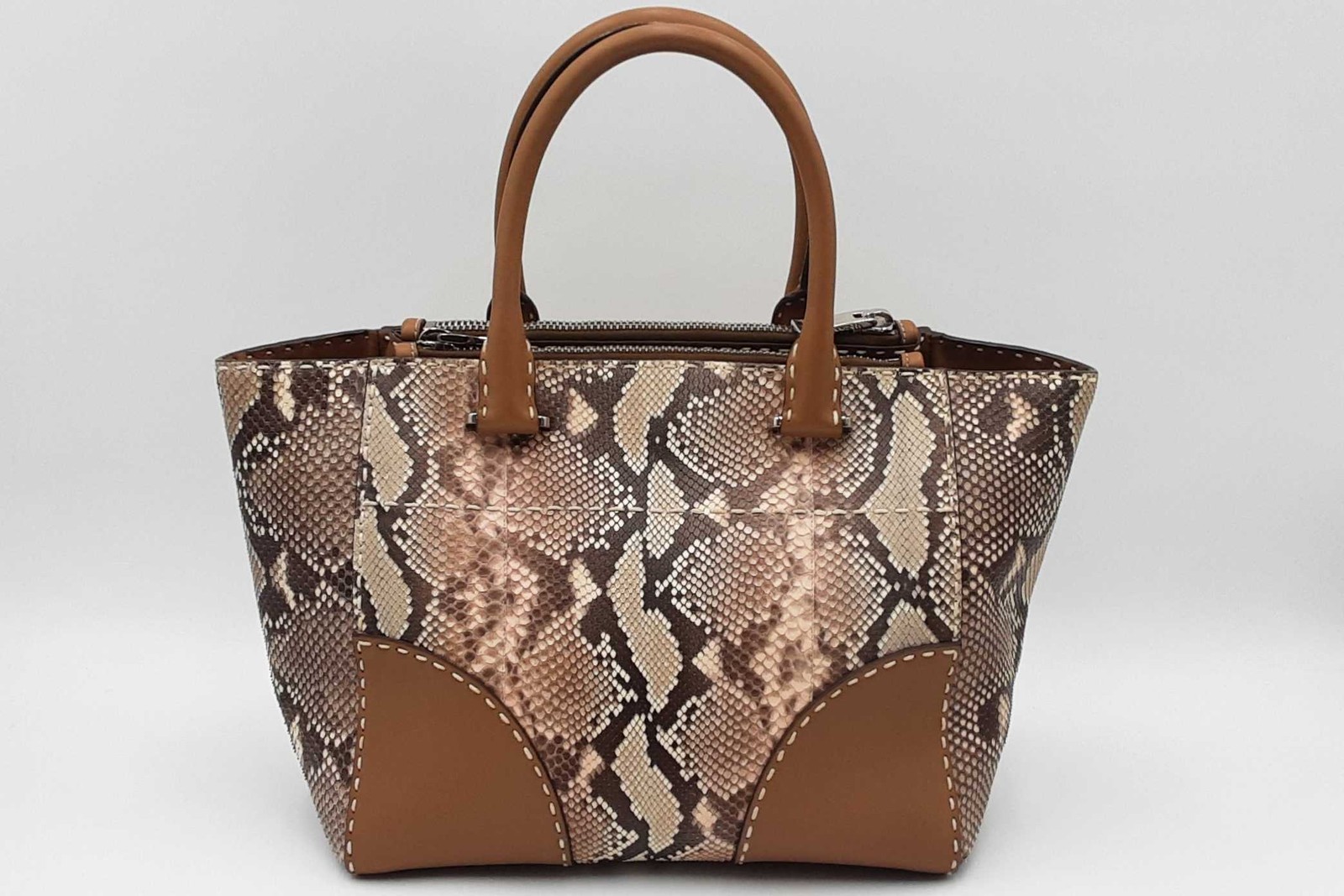 Prada Python And Leather Tote Bag Sd0126ezxdu - image 2