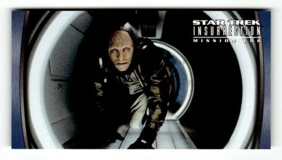 1998 Skybox Star Trek Insurrection 22 Ru'afo clambers through the maze ... BXCP1