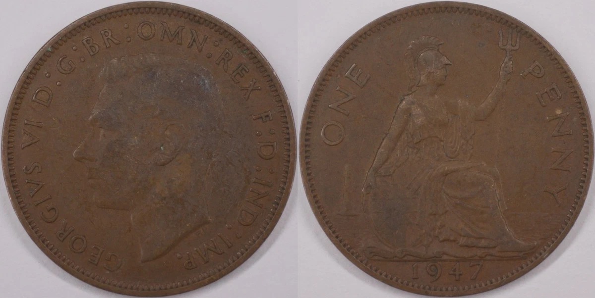 25+ Circulated 1947 Year UK Pennies for sale | Updated Oct 2026