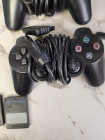 Sony PlayStation 2 Ps2 slim Console, 2 Controls, Original Power Cord & 2 Memorie