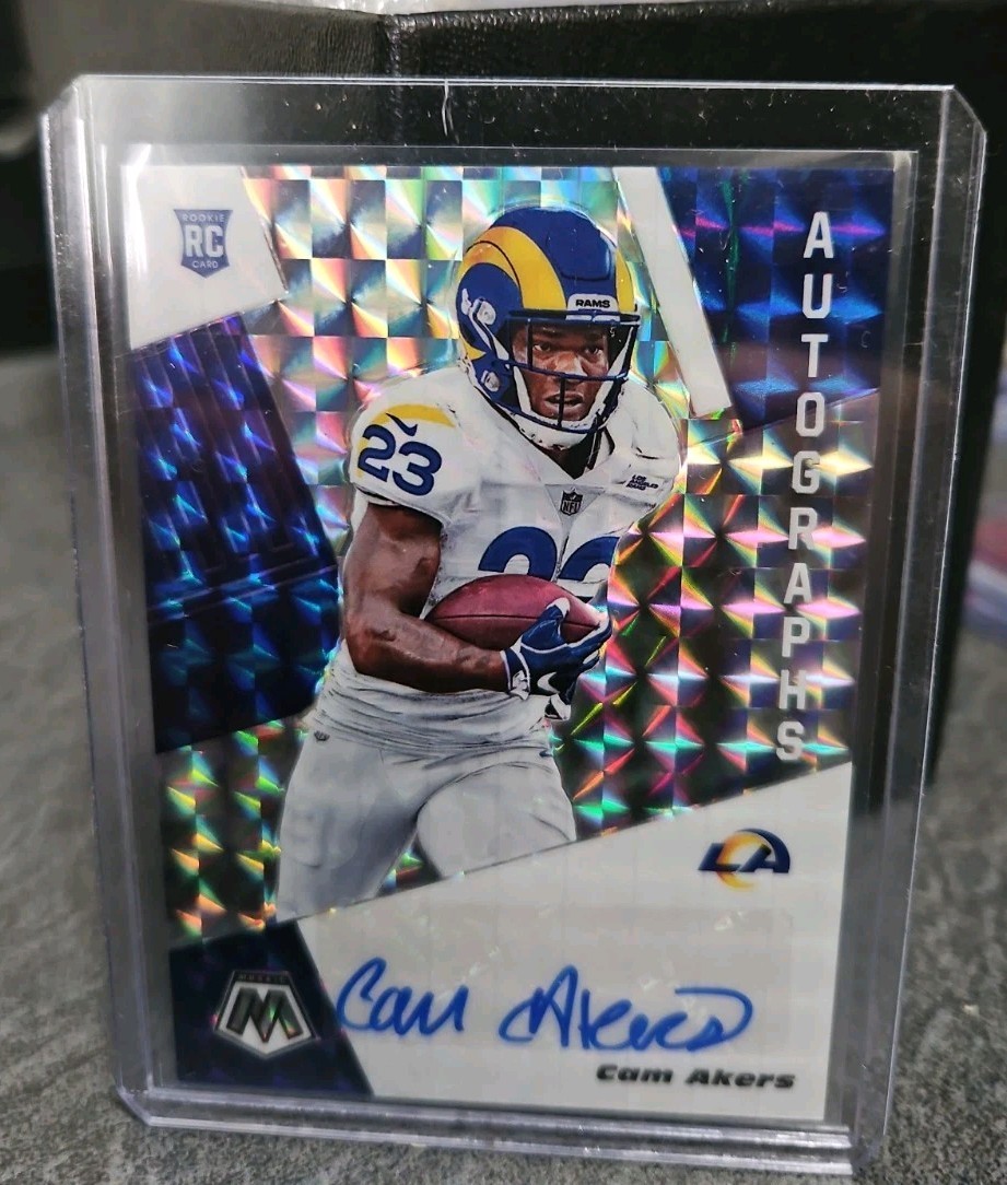 2020 Mosaic Cam Akers Silver Mosaic Prizm Rookie Auto RC Rams Autograph