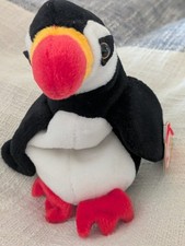 Ty Beanie Baby - "Puffer" the puffin - Brand New w/Mint Tags - RARE - INDONESIAN
