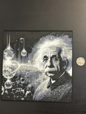 The Cosmic Thinker - Albert Einstein 3d Image - Wall Hanger Included