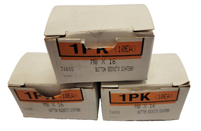 Menge 30 McMaster Knopfsockel 316SS M8 x 16 DIN7380