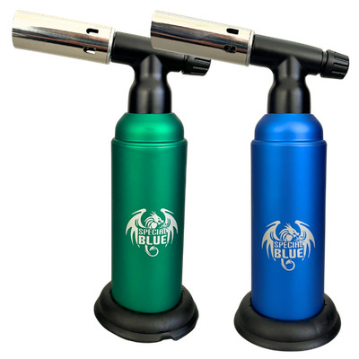 Special Blue Monster 2 Dual Flame Butane Torch Lighter 8in Color Choice New