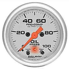 Auto Meter Ultra-lite Oil Pressure Gauge 2-116 Electrical