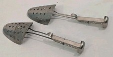 Vintage EKCO Metal Adjustable Pair of Shoe Tree Stretcher Shaper Keeper USA