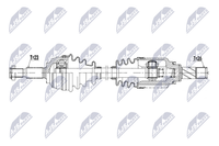 Antriebswelle NTY NPW-RE-255 FüR Renault Captur 1 Tce