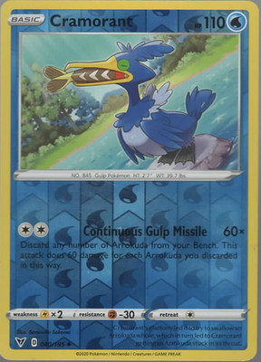 Pokemon  Cramorant Basic  040/185 Holo  2020