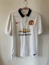 Manchester United Away Shirt 2014/15 Nike - Large - White Chevrolet Jersey L