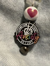 I Came I Saw I Had Anxiety So I Left Keychain