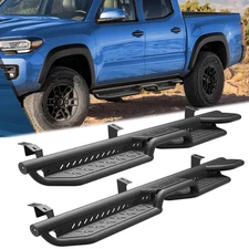Side Step Nerf Bar For Toyota Tacoma 2005-2023 Double Cab Running Boards Black