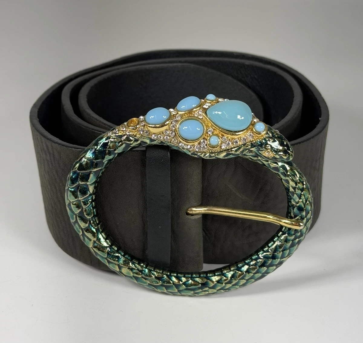 Women’s belt “Roberto Cavalli” Reversible Belt With Mirror Snake Monogram in Red for Women  main image 4