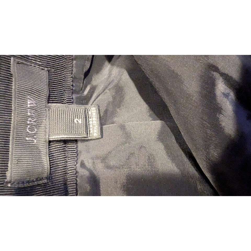 J. Minifalda Crew negra mezcla de lana carrera oficina trabajo profesional talla 2 Foto 4 de 4