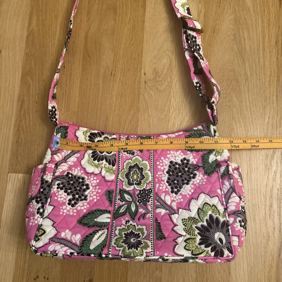 Vera Bradley PRISCILLA ROSA SOBRE LA MARCHA Hobo Bandolera Hipster Cartera  Foto 4 de 4