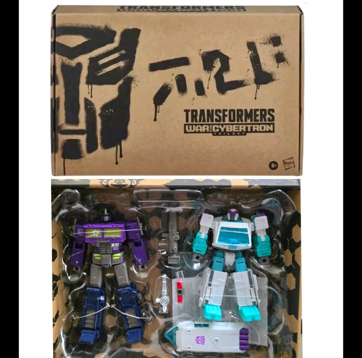 TRANSFORMERS GENERATIONS SHATTERED GLASS OPTIMUS PRIME AND