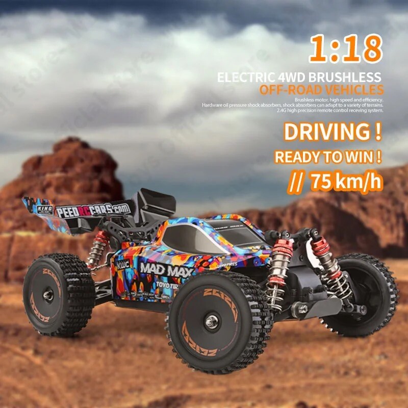 WLtoys 184016 1/18 BRUSHLESS 2.4G 4WD RC Car 75KM/H High