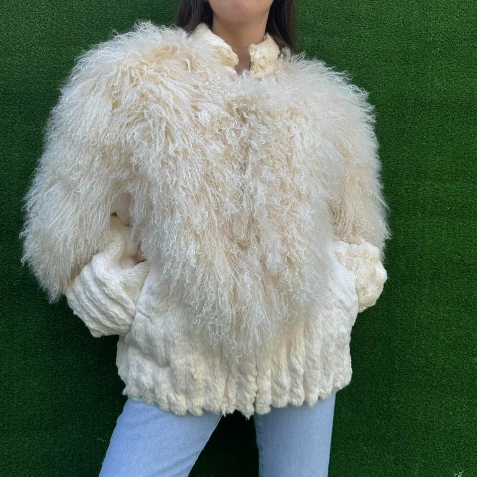 Chaqueta De Colección Maison Blanche Blanca Tahití Mohair Declaración Mujer Talla L Foto 2 de 4
