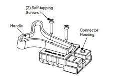 SB120-HDL-Red Anderson Original Handle for Battery Connector SB120